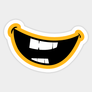 Funny Comic Mouth laughing Sticker